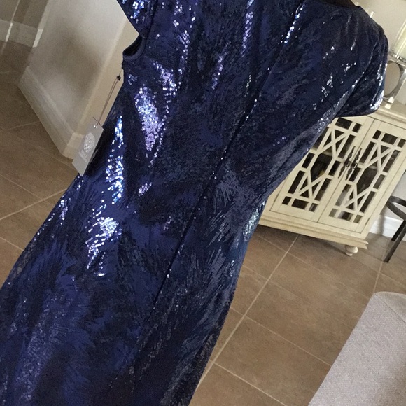 Vince Camuto  sequin sheath dress, blue, NWT - Picture 8 of 10